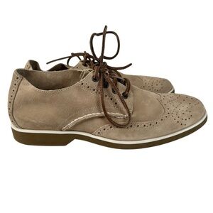 Sperry Top-Sider Leather Suede Oxford Shoes Size 11M Wingtip Brouge Busienss